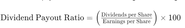 Formula for Dividend Payout Ratio