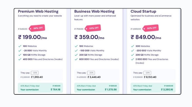 web hosting plan